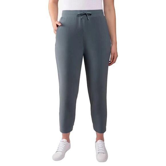 Kirkland Signature Ladies’ Active Ankle Pants Black & GRAY Size XL XXL Stretch - Picture 2 of 5